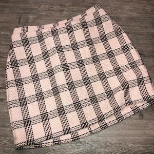 Wild Fable Pink Tweed Mini Skirt